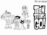 Go Titan Colorear Cartoons Titanes Raven sketch template