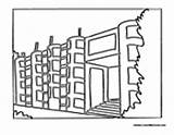 Buildings City Apartment Pages Colormegood sketch template
