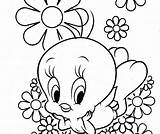 Coloring Pages Bird Baby Tweety Colouring Printable Birds Popular sketch template