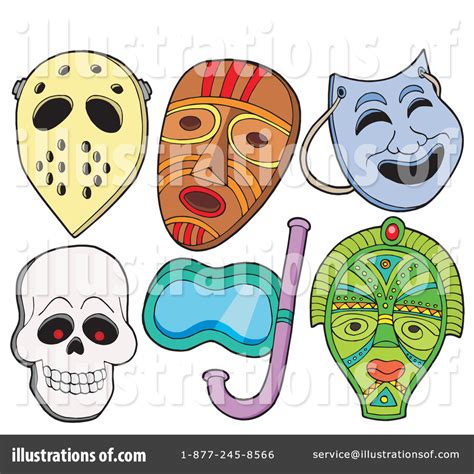 masks clipart  illustration  visekart
