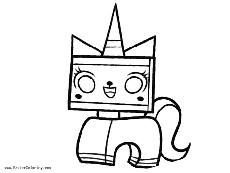 lego film unikitty coloring pages  printable coloring pages