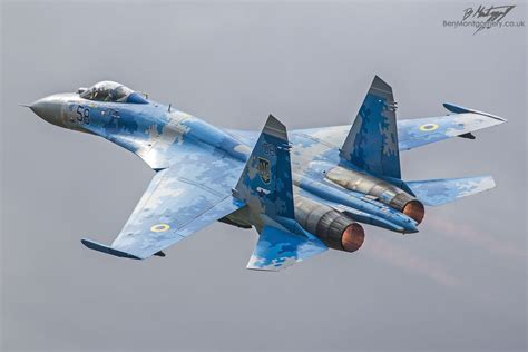 Sukhoi Su 27p Flanker 58 Blue Ukrainian Air Force Riat 2017