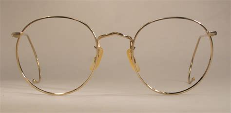 Gold Frame Eyeglasses Vintage David Simchi Levi