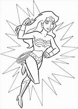 Wonder Woman Coloring Printable Pages sketch template