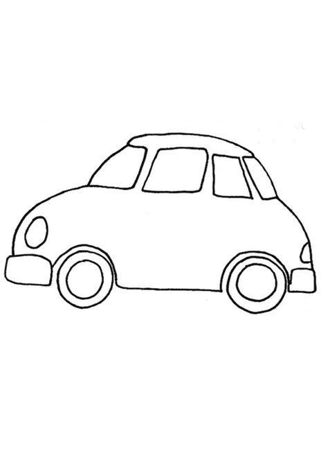 simple car coloring pages printable