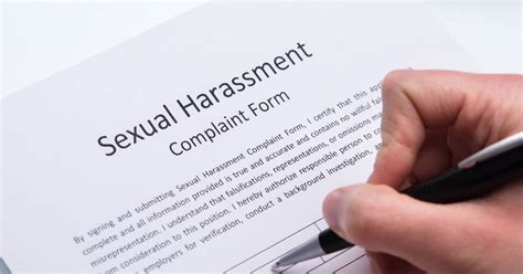 reporting sexual harassment at work