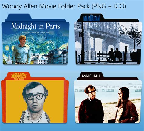 movie folder icons woody allen by ahmedsabeck on deviantart