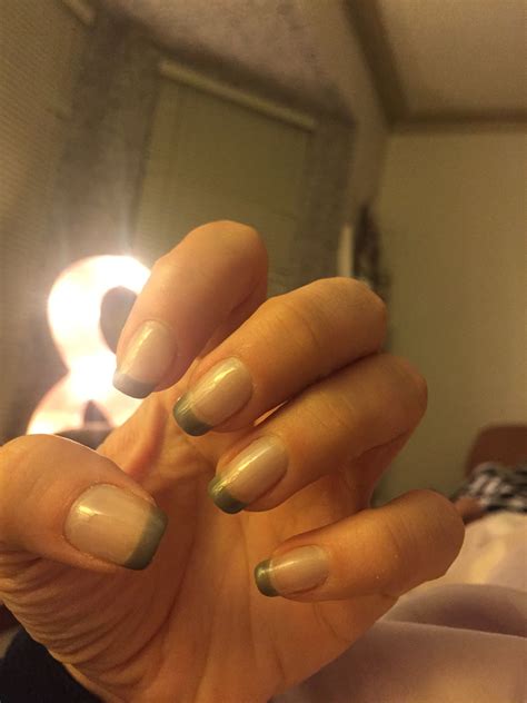 gray frenchy nails frenchie beauty