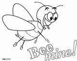 Bee Valentine Mine Coloring Pages Sheknows Print Kids sketch template