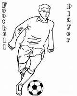 Football Coloring Pages Player Soccer Kids Girl Printable Players Color Colouring Cool2bkids Print Girls Getcolorings Sports Getdrawings Choose Board sketch template