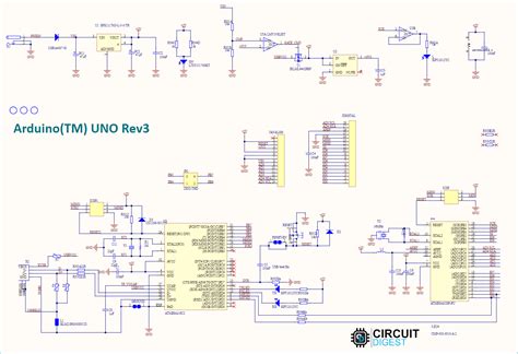 arduino uno circuit diagram wiring digital  schematic