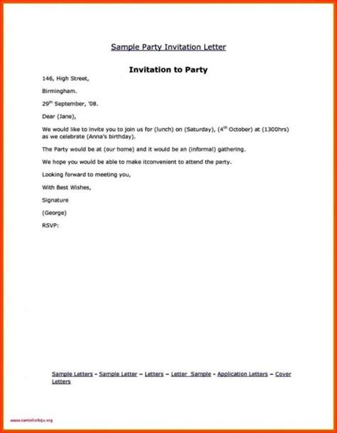 doubts   clarify  reception invitation letter sample