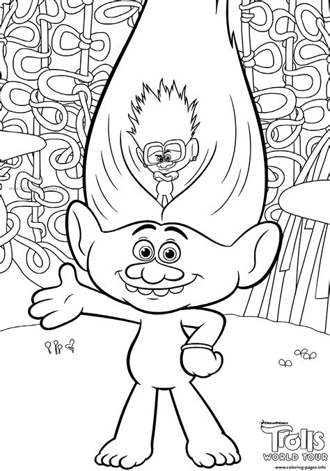 trolls  coloring pages printable