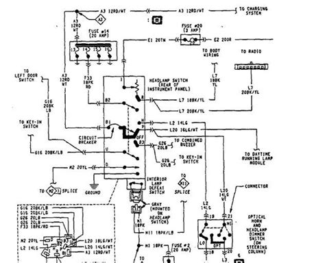 dodge ram  headlight switch wiring diagram chicied