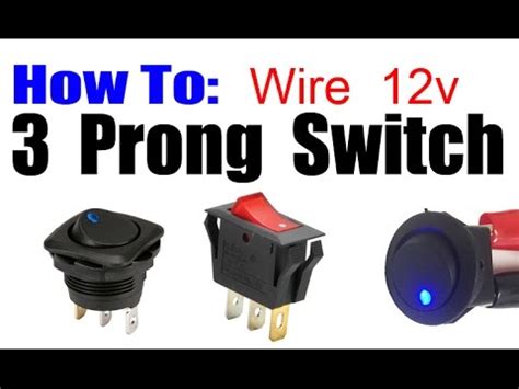 wire  prong rocker led switch youtube