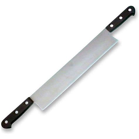 stainless steel  long double handle cheese knife  blade  matfer bourgeat