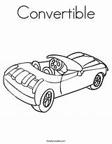 Coloring Convertible Pages Car Print Getcolorings Printable Twistynoodle sketch template