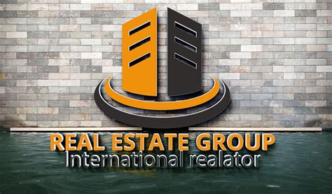 real estate logo design construction property agency home based