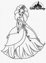 Coloring Pages Princess Disney Tiana Wedding Frog Dresses Dress Printable Print Beautiful Color Kids Comments Visit Movies Coloringhome sketch template