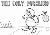 Coloring Pages Ugly Duck sketch template