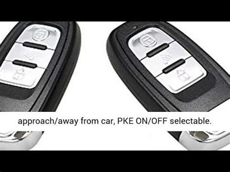 banvie pke car alarm system  passive keyless entry youtube