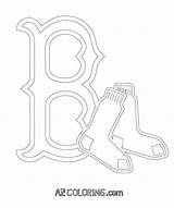 Coloring Boston Red Pages Sox Celtics Dodgers Tea Party Logo Printable Angeles Los Sheets Color Getcolorings Comments sketch template