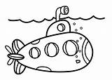Submarine Submarino Submarines Vbs Amarillo Páginas Marino Niñas Hojas Otoñales Libros sketch template