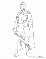 Armor Knight Coloring Pages Hellokids Print Color Shield sketch template