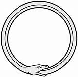 Ouroboros Vector Drawing Clipart Simple sketch template