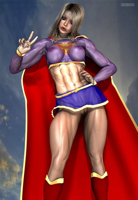 supergirl computer generated muscular pinup supergirl porn pics compilation tag 3d