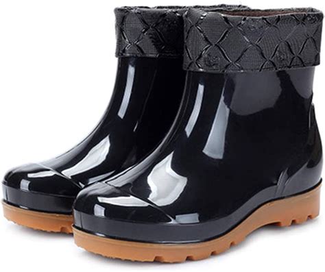 zosyns heren rubberlaarzen outdoor laarzen regenlaarzen regenlaarzen mode kort warm gevoerd