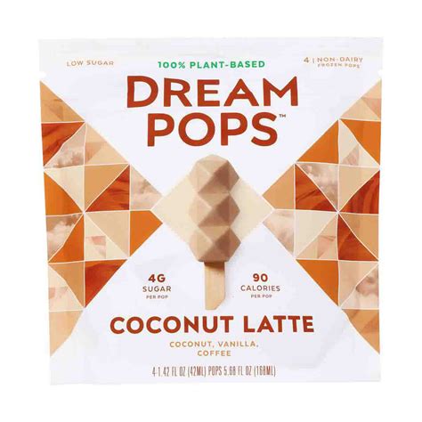 dream pops coconut latte plant based frozen pop 5 68 fl oz