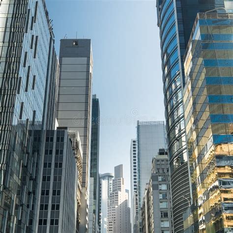 abstract futuristic cityscape view hong kong stock photo image  center contemporary