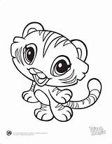 Coloring Friends Printable Leapfrog Learning Pages Baby Tiger Children Animal Kids sketch template