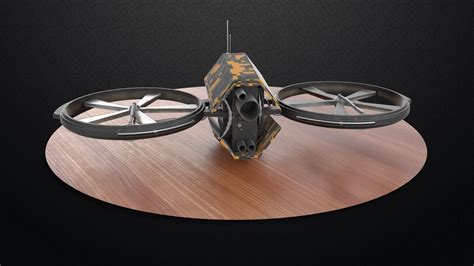 asset  poly security drone cgtrader