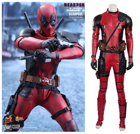 high quality deadpool cosplay halloween costume in movie