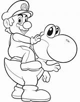Mario Christmas Coloring Pages sketch template