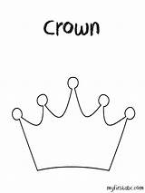 Crown Pages Coloring Easy Simple Princess Template Print Book Coloringtop Templates sketch template