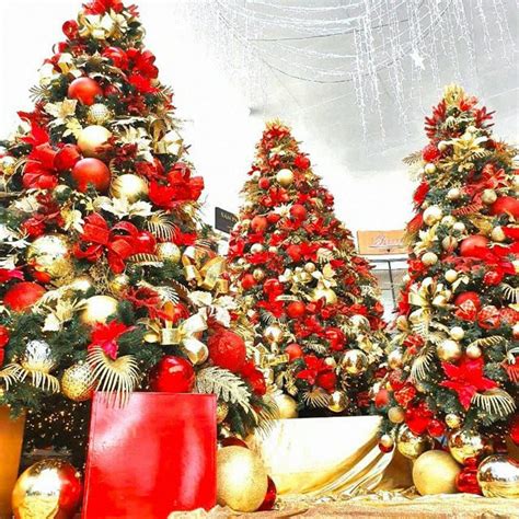 red  gold christmas tree furniture home living home decor