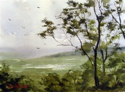 watercolor painting landscape demonstrations   watercolour