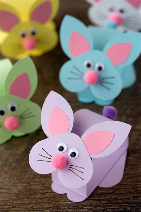paper bobble head bunny craft  kids