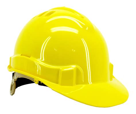 vented safety helmet yellow