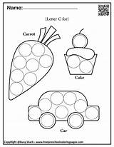 Preschool sketch template