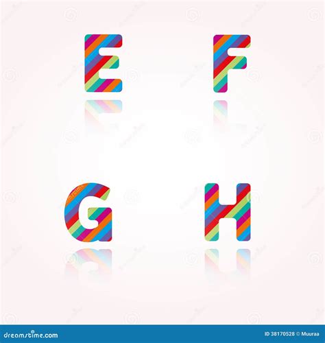 color alphabet letters stock vector illustration  collection