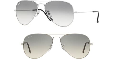 ray ban standard original 58mm aviator sunglasses in blue lyst