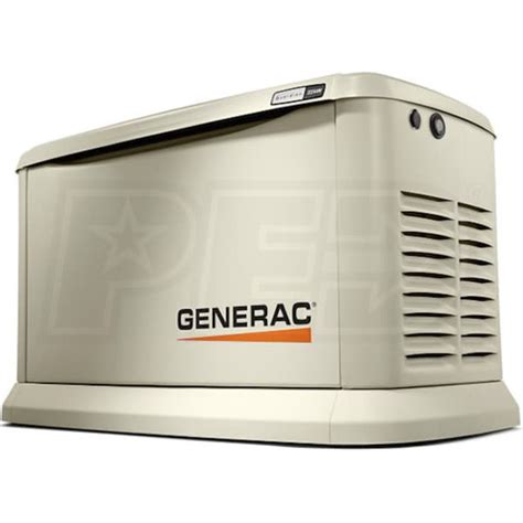 generac guardian kw aluminum home standby generator  genpad battery generac guardian