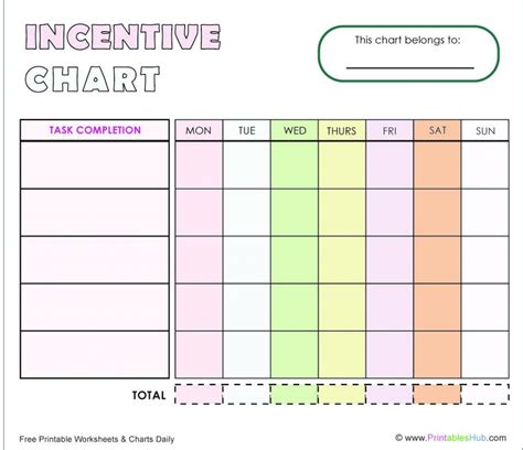 printable incentive chart incentive badges  printables hub