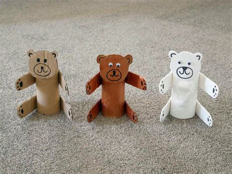 tock crafts cute cardboard bears tockearth