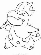 Croconaw Pages Template Coloring Pokemon sketch template