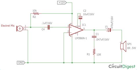lm microphone amplifier circuit
